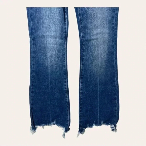 0564. New W/‎ TAGS SPECIAL A SHARK BITE FLARE DENIM JEANS SIZE 1 MWDIUM WASH - Picture 5 of 13